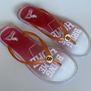 CARDNINALS BASEBALL JELLY SANDALS FLIP FLOPS